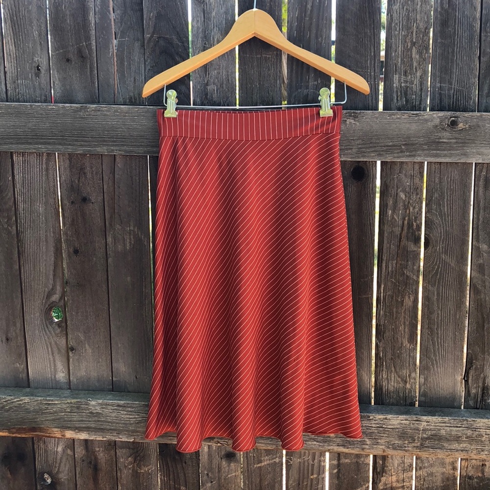 Rust Forever 21 Midi Skirt